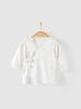 Roupas de Nascimento Finas Classe A Primavera e Verão Camisa Parcial para Recém-nascido Roupas de Bebê com Cadarço Roupas de Bebê Borboleta Tamanho 59 Roupas de Meio Costas