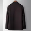 Casaco Masculino para Outono e Inverno, Estilo Chinês com Gola Alta e Botões Tradicionais, Casaco de Lã Business Jovem Estilo Chinês com Forro de Penas Removível, Moderno