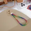 Cordão para Celular Luxo Acessível Chaveiro Pingente Diamante Completo Corrente Diamante para Bagagem Pingente DIY Corda de Pulso Curta Anti-Perda