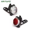 Luz de bicicleta COB, luz de bicicleta de montaña, carga USB, luz de advertencia trasera, juego de luces traseras 030, accesorios de conducción