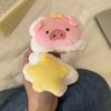 Linda pulsera de muñeca para lavar la cara de cerdito estrella, artefacto impermeable a prueba de humedad, banda para el cabello de felpa, máscara de maquillaje para lavar