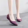 Nuevos Zapatos de Gel Moda Malla Dulces Zapatos de Playa Verano Antideslizantes Transpirables para Mujer Planos de Trabajo Sandalias de Plástico