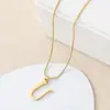 Amazon Transfronterizo Más Vendido Moda Creativa Tendencia Estilo 26 Collar con Iniciales en Inglés Fábrica de Collares Aprobación Directa de Fábrica