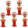 Dança do Leão de Ano Novo formato de couplet verde balão de filme de alumínio moda nacional gato da sorte cabeça de leão balão decorativo festivo
