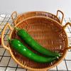 Ventas Directas de Fábrica Venta al por Mayor Pimiento Pimiento Pepinillo Simulado Artesanía Pura Decoración de Frutas y Verduras Set de Accesorios para Posar