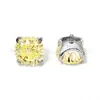 Brincos Stud Redondos de Titânio F136 Coroa Cortada Joias para Piercing de Liga de Titânio G23 Studs para Orelha Studs para Lábio