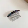 Pente de Cabelo Presilha de Acetato Patterned de Alta Qualidade Coreana para Franja Frontal e um Penteado de Princesa com Coque Alto Fofo