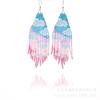 Pendientes de cuentas de estilo bohemio europeo y americano color tejido a mano borla larga pendientes de cuentas Miyuki venta al por mayor