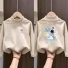 Peluche de Niño Pequeño Cuello Semi Alto Capa Base Otoño Camiseta de Manga Larga para Niños Invierno/Otoño Talla Mediana a Grande Cálido Versátil