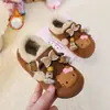 Zapatos de Algodón Perezosos de Felpa Suave con Borlas Versátiles Estilo Chino Nuevo Otoño e Invierno 2025 para Niñas Retro Birkenstock