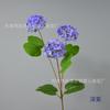 Simulación de una sola rama de hortensia de tres copos de nieve, diseño de escena de boda de hortensia colorida, inserción de modelado de pared roja de red de fachada de tienda
