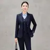 Nuevo traje de falda profesional de otoño e invierno para mujer, blazer de manga larga para mujer, uniforme de trabajo para gerente de recepción, traje profesional de oficina para el día a día