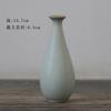 Venta al por mayor Cerámica Jingdezhen Jarrón Pequeño Azul y Blanco Retro Gres Recipiente para Flores Creativo Chino Zen Jarrón de Flores Diámetro Pequeño