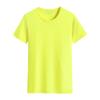 Camiseta de Algodão Puro com Gola Redonda para Impressão de Logotipo Gratuita Camisa Publicitária Cultural Bordada Uniforme de Turma Roupa de Trabalho em Equipe Venda por Atacado em Estoque