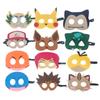 Máscara de fieltro de Amazon para niños, fiesta, actuación, actividad entre padres e hijos, disfraz, Halloween, cumpleaños, dibujos animados, máscara de ojos de fieltro