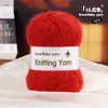 Hilo de Copo de Nieve Lana de Alta Calidad 3 mm Mezclado Hilo de Terciopelo de Nieve Aguja de Ganchillo Tejer a Mano Material para Bufanda Sombrero DIY