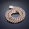 Direto da fábrica novo Amazon transfronteiriço Europeu e Americano Hip hop Hip hop colar cheio de zircônia Cuban necklace bracelet