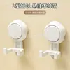 Ventosa Doble Gancho Estante de Almacenamiento Estante de Almacenamiento para Baño Sin Taladro Montado en la Pared Multifuncional