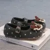Zapatos de Cuña con Lunares Estilo Coreano para Mujer 2026 Otoño Nuevos Mary Janes de Punta Redonda Suela Suave Boca Baja Zapatos Casuales Perezosos