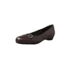 Zapatos de Trabajo Elegantes para Viajar con Cuña de Piel de Oveja 2026 Otoño Tacón Bajo Punta Redonda Hebilla Metálica Piel Genuina Tacón Bajo Zapatos para Mujer