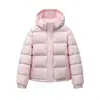 Estilo Nuevo de Invierno Rosa Claro Estilo Coreano Chaqueta de Algodón con Relleno para Mujer Holgada Engrosada con Capucha Cálida Cortavientos de Algodón Ropa Exterior para Pareja