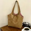 Diseño de Nicho Bolsa Frosted Retro Nueva para Mujer Coreana Ins Ligera Ropa Diaria de Trabajo Bolsa Tote de Gran Capacidad