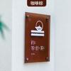 Atacado Acrílico Outdoor Placa de Exibição Sinal de Porta da Empresa Produção Sinal de Porta Logotipo Pedido Placa Vestuário