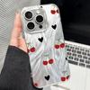 Funda Protectora para Teléfono Móvil Apple 17Promax Love Cherry Glitter Shell Cross-Border Hot-Selling Iphone18Pm Carcasa Transparente