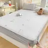 Juego de 3 piezas de alfombrilla fresca Hielo Frijol Clase A, Alfombrilla fresca de seda de hielo de dibujos animados con sábana, Alfombrilla fresca individual, Lavable a máquina, Plegable, Alfombrilla suave con aire acondicionado