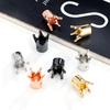Venta al por mayor de fábrica de cobre con microincrustaciones de circonita con corona sin circonio para pulseras de cuerda tejida DIY, accesorios de joyería, venta al por mayor