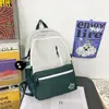 Mochila Escolar Estilo Harajuku Ins Feminina para Aluna do Ensino Médio Mochila de Grande Capacidade Nicho Mochila para Aluno do Ensino Fundamental Mochila Masculina Casual para Viagem