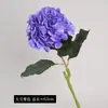 Flor de Hortênsia Artificial 3D de Haste Única com Toque de Luxo para Decoração de Casa Sala de Estar Arco de Casamento Flor Falsa Atacado Transfronteiriço