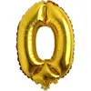 Venda Direta da Fábrica Ouro 16 polegadas Balão de Filme de Alumínio Balão de Número Balão de Letra Conjunto de Balões