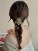 Novo Grampo de Cabelo Flor Rosa Feito à Mão Estilo Chinês Acessório de Cabelo 2024 Novo Presilha de Garra Flor para Mulheres, Sensação de Alto Padrão, Não Danifica o Cabelo