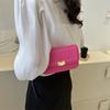 Bolsa casual de estilo estrangeiro popular deste ano 2023 outono nova moda simples bolsa de ombro mensageiro bolsa quadrada pequena simples para mulheres
