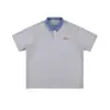 Camiseta de Manga Corta a Cuadros Patchwork de Color Contrastante Simple de Verano 2026 para Hombres y Mujeres Nueva Camiseta Top con Cuello Polo