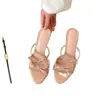 Sandalias de punta abierta con lazo exquisito estilo francés para mujer, nueva colección 2026, sandalias elegantes de tacón alto sin cordones con pedrería.