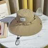 Sombrero de vaquero occidental de estilo japonés para mujer, de verano, con ala grande, protección solar, de secado rápido, para escalada, para hombre, para acampar al aire libre, con protección solar, sombrero de pescador