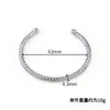 Pulseira Elástica de Aço Inoxidável Moda Europeia e Americana Venda Quente Transfronteiriça Fio de Aço de Mola Pulseira Ajustável Joias Trançadas da Moda