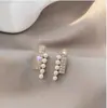 Brincos de Prata 925 Esterlina Esmaltados Flor de Pérola Colorida Zircônia Stud para Mulheres Novo Estilo Quente Alto Padrão Luxo Leve Clássico Brincos Joias para Orelha