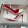 Zapatos de Tacón Alto Ultrafinos Antideslizantes de Moda y Sexy Estilo Nuevo Primavera/Verano 2026 Tacón Fino Sandalias con Correa al Tobillo para Citas