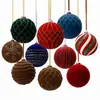 Nuevas Bolas de Navidad Afelpadas de 15 cm, Varios Estilos de Adornos Colgantes, Bolas Decorativas para Árbol de Navidad, Arreglo de Atmósfera Festiva, Bolas Grandes, Personalizables