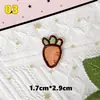Parches de Bordado Autoadhesivos Lindos de Conejo y Oso con Temática de Comida para Scrapbooking DIY, Bordado de Computadora, Parches Decorativos y Apliques de Tela - Al por Mayor para Ventas Transfronterizas
