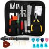 Correa de Guitarra Limpieza y Mantenimiento de Guitarra Herramienta para Cambiar Cuerdas Llave de Piano Kit de Reparación Kit