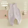 Conjunto de Petos de Algodón para Bebés, Mameluco de Bebé Clase A, Primavera y Otoño, Unisex, Ropa Suave de Forro Polar para Recién Nacidos