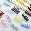 Clipes de Argola de Metal para Fichário de 5 Argolas Argolas Removíveis DIY Clipes de Fixação Caseiros Tiras de Encadernação em Espiral Capas
