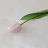 Flor artificial que contiene Yang, sensación hidratante, tulipán, flor artificial, decoración, sala de estar, sosteniendo flores, foto, rosa, blanco