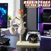 Porta-objetos fofo em formato de galinha com bolinhas, organizador de controles de videogame, organizador de mesa, peça decorativa criativa e solução de armazenamento