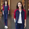 Garantía de Calidad Sin Bolitas Conjunto de Dos Piezas Reductor de Edad Nuevo para Mujer de Mediana Edad Primavera y Otoño Conjunto Casual Deportivo Holgado con Estilo