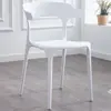 Sillas de Plástico Transfronterizas, Sillas de Respaldo Simple, Sillas para Oficina en Casa, Sillas de Comedor Comerciales, Sillas de Espera para Tiendas de Té de Leche, Sillas de Comedor, Sillas de Cuerno de Vaca